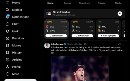 X Expands Gametime Sports Hub Beyond NFL With MLB