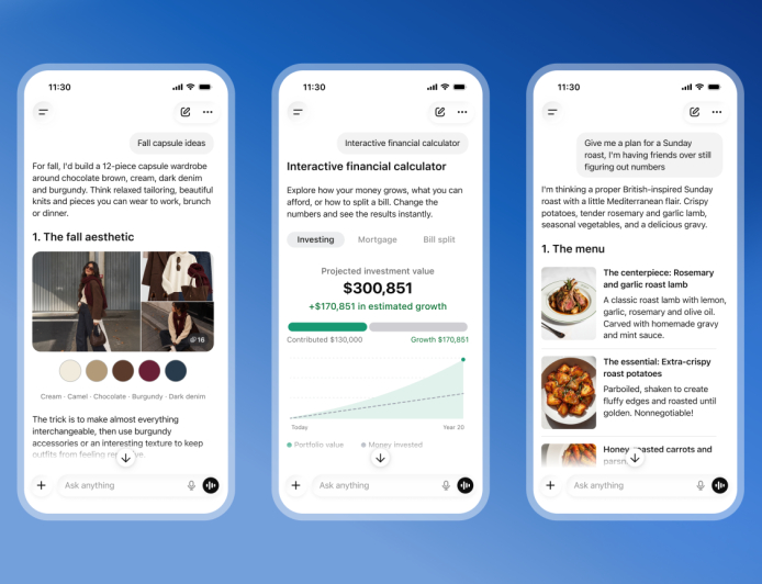 OpenAI Rolls Out Intelligent UI to Make ChatGPT More Visual