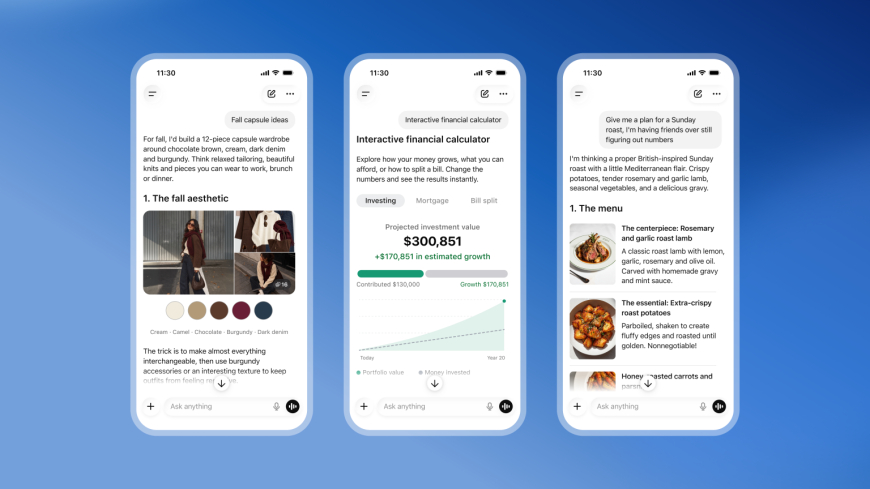 OpenAI Rolls Out Intelligent UI to Make ChatGPT More Visual