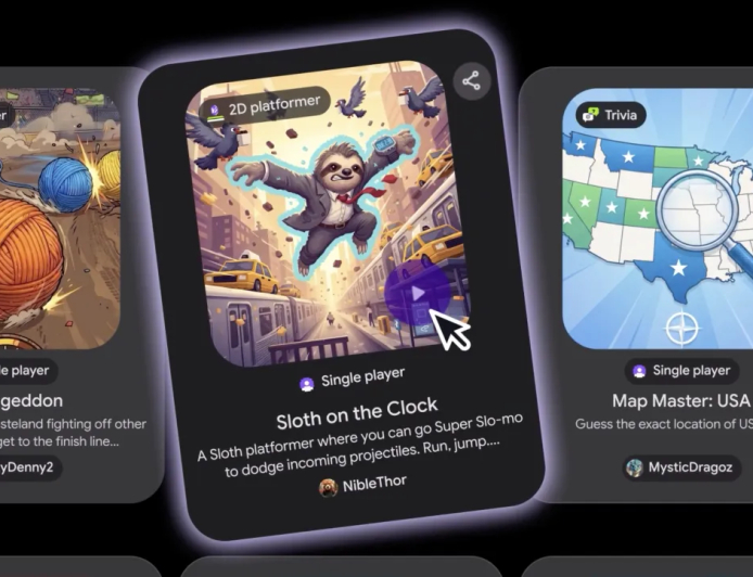 Google Playground Lets Anyone Build AI Games From Simple Text Prompts