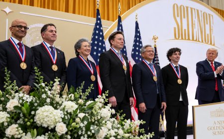 Trump Awards Top Science Medals to Musk, Huang, Brin and Su