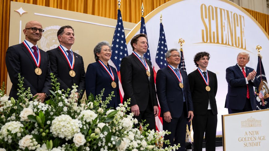 Trump Awards Top Science Medals to Musk, Huang, Brin and Su