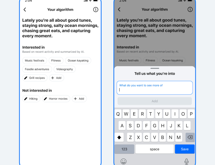 Facebook Introduces AI-Powered Your Algorithm Controls for Feed and Reels