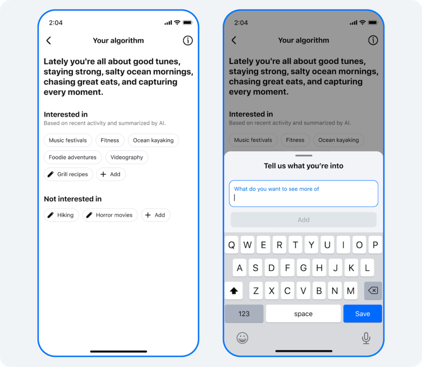 Facebook Introduces AI-Powered Your Algorithm Controls for Feed and Reels
